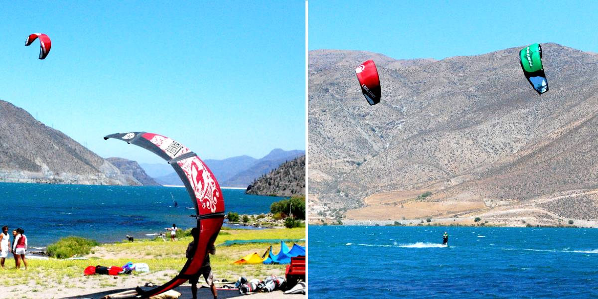 24 Puclaro kite surfing